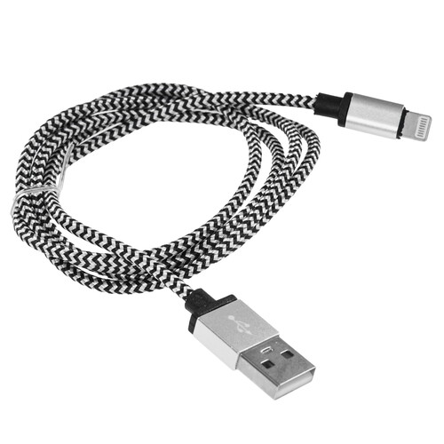 Купить Кабель круглый Cablexpert Lightning 8-pin - USB 2.0 Type-A серебристый 1 м  5485437. Характеристики, отзывы и цены в Донецке