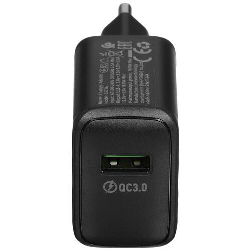 Купить Сетевое зарядное устройство Hoco CS21A черный  5474828. Характеристики, отзывы и цены в Донецке