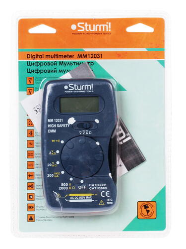 Купить Мультиметр Sturm! MM12031  1063817. Характеристики, отзывы и цены в Донецке