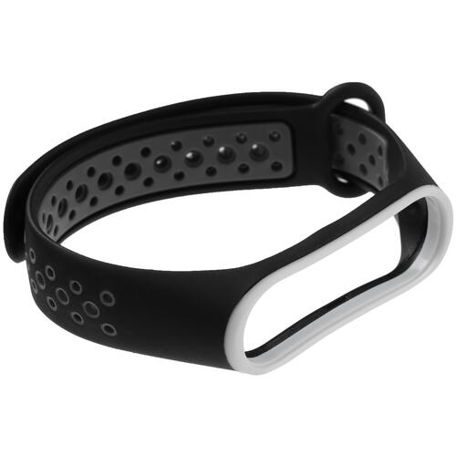 Купить Ремешок Aceline для Xiaomi Mi Smart Band 3/ 4 черный/серый  4847443. Характеристики, отзывы и цены в Донецке