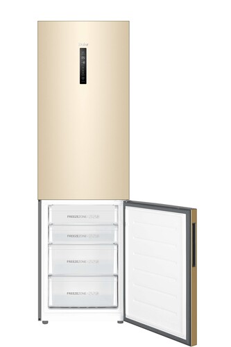 Купить Холодильник с морозильником   Haier C4F640CGGU1 золотистый  9954136. Характеристики, отзывы и цены в Донецке