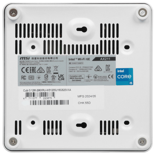 Купить Мини ПК MSI Cubi 5 12M-296XRU [9S6-B0A812-296]  5456960. Характеристики, отзывы и цены в Донецке
