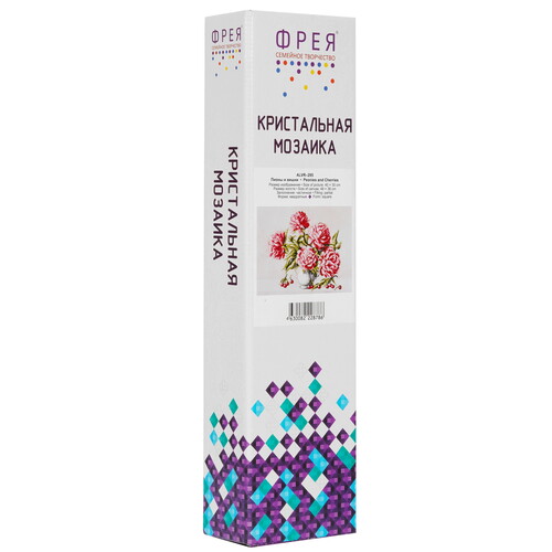 Купить Кристальная (алмазная) мозаика  ФРЕЯ "Пионы и вишни" 40 х 30 см  9126925. Характеристики, отзывы и цены в Донецке