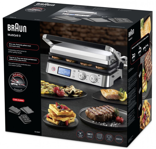 Купить Гриль Braun CG9047 серебристый  5479786. Характеристики, отзывы и цены в Донецке