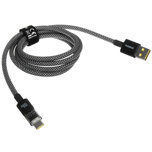 Купить Кабель круглый Baseus USB Type-C - USB 2.0 Type-A черный 1 м  5627656. Характеристики, отзывы и цены в Донецке
