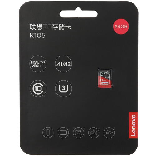 Купить Карта памяти Lenovo K105 microSDXC 64 ГБ [36006192]  5451803. Характеристики, отзывы и цены в Донецке
