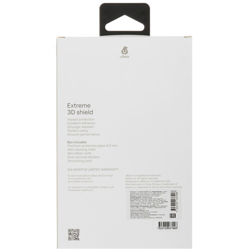 Купить Защитное стекло uBear для экрана Apple iPhone 16 Pro  5474417. Характеристики, отзывы и цены в Донецке