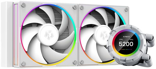 Купить Система охлаждения ID-COOLING SL240  белая  5430603. Характеристики, отзывы и цены в Донецке