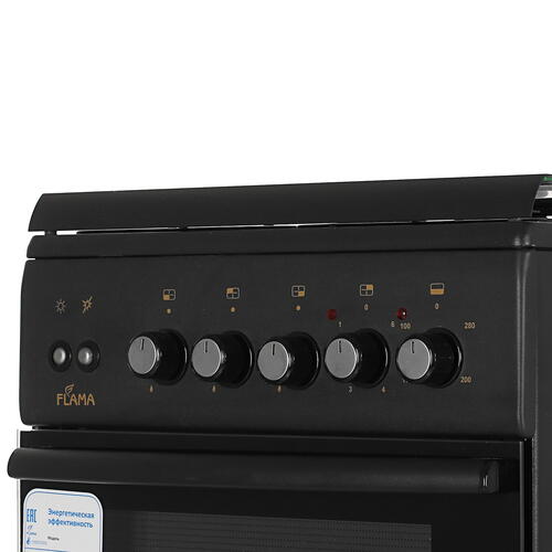 Купить Комбинированная плита Flama L RK 23-126 черный  5305311. Характеристики, отзывы и цены в Донецке