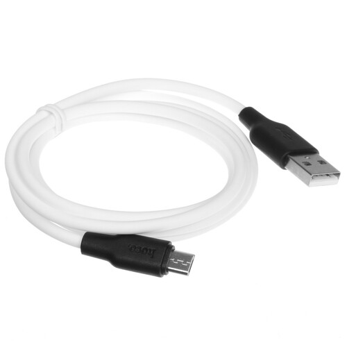 Купить Кабель круглый Hoco micro USB - USB 2.0 Type-A черный 1 м  5470821. Характеристики, отзывы и цены в Донецке
