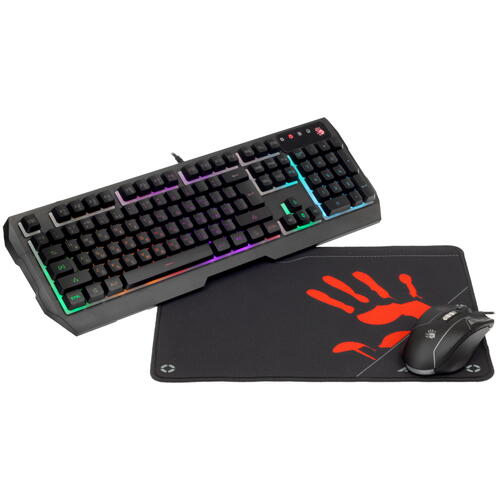 Купить Клавиатура+мышь A4Tech Bloody B1700 черный  5093854. Характеристики, отзывы и цены в Донецке