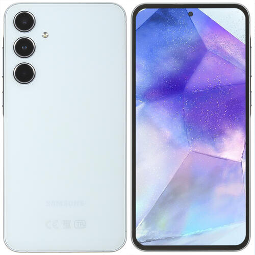 Купить 6.6" Смартфон Samsung Galaxy A55 256 ГБ голубой  9084595. Характеристики, отзывы и цены в Донецке