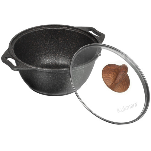Купить Кастрюля Kukmara Granit Ultra кго22а 2 л 22 см серый  4841268. Характеристики, отзывы и цены в Донецке