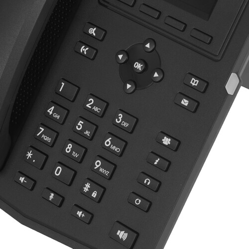 Купить IP-телефон Fanvil X303W черный  9190711. Характеристики, отзывы и цены в Донецке