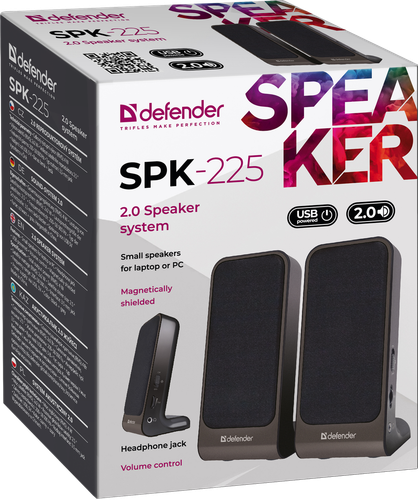Купить Колонки Defender SPK-225 черный  0116216. Характеристики, отзывы и цены в Донецке