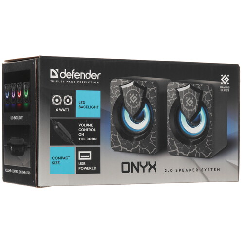 Купить Колонки Defender Onyx черный  5608612. Характеристики, отзывы и цены в Донецке