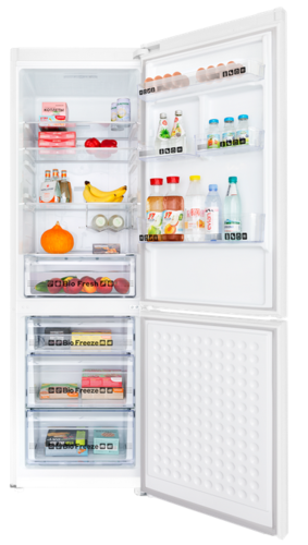 Купить Холодильник с морозильником  MAUNFELD MFF195NFIW10 белый  9975394. Характеристики, отзывы и цены в Донецке