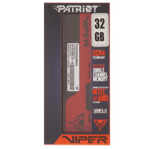 Купить Оперативная память Patriot Viper Elite II [PVE2432G360C0] 32 ГБ  4845225. Характеристики, отзывы и цены в Донецке