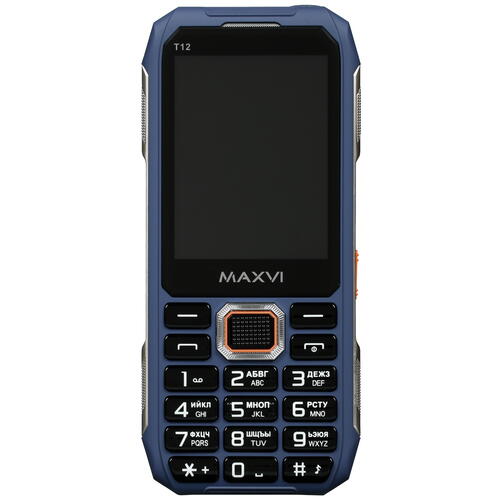 Купить Сотовый телефон Maxvi T12 синий/черный  5058822. Характеристики, отзывы и цены в Донецке
