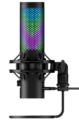 Купить Микрофон HyperX QuadCast 2 S черный  5609184. Характеристики, отзывы и цены в Донецке