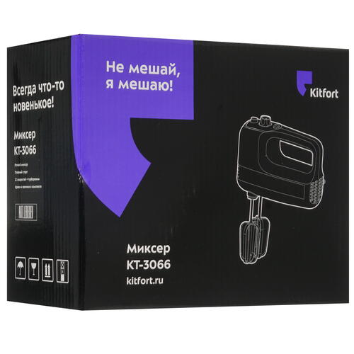Купить Миксер Kitfort KT-3066 черный  5349989. Характеристики, отзывы и цены в Донецке