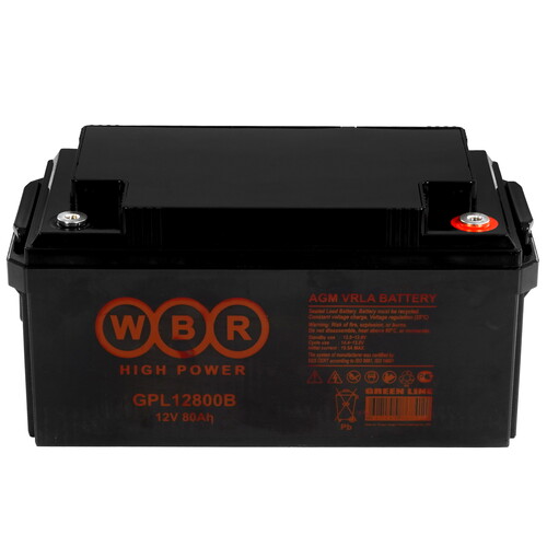 Купить Аккумуляторная батарея для ИБП WBR GPL12800B  9281142. Характеристики, отзывы и цены в Донецке