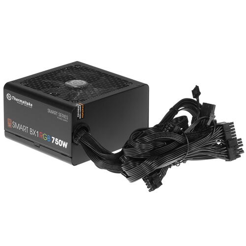 Купить Блок питания Thermaltake Smart BX1 RGB 750W [PS-SPR-0750NHSABE-1] черный  1298077. Характеристики, отзывы и цены в Донецке