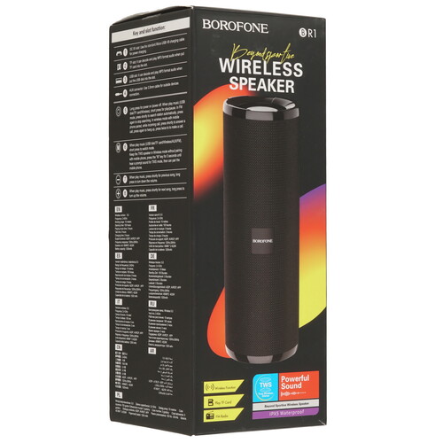 Купить Портативная колонка Borofone BR1 Beyond, черный  9237938. Характеристики, отзывы и цены в Донецке