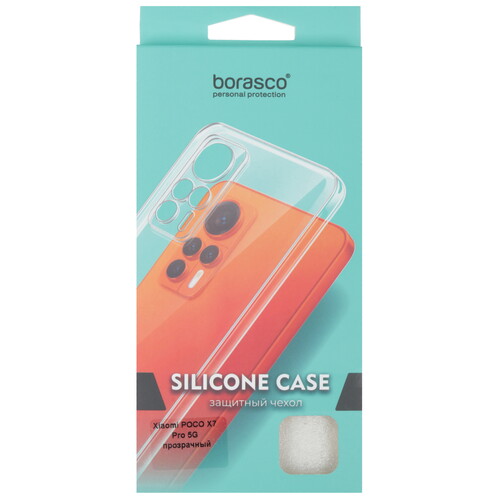 Купить Накладка  BoraSCO Silicone Case для POCO X7 Pro прозрачный  5612821. Характеристики, отзывы и цены в Донецке