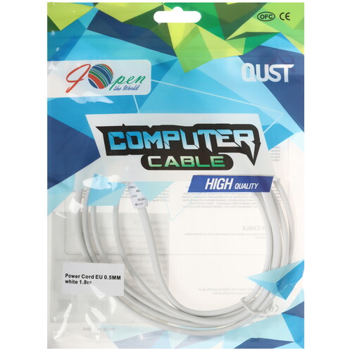Купить Кабель питания iOpen IEC 320 C7 - CEE 7/16  5471657. Характеристики, отзывы и цены в Донецке