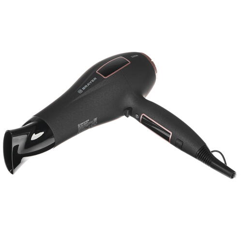 Купить Фен Brayer 3001BR черный/розовый  8164735. Характеристики, отзывы и цены в Донецке
