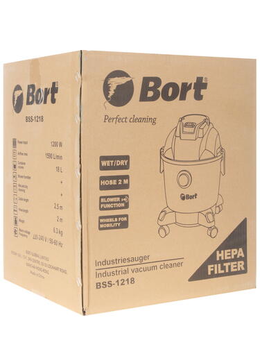 Купить Строительный пылесос  Bort BSS-1218  1191575. Характеристики, отзывы и цены в Донецке