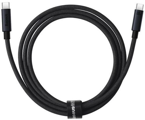 Купить Кабель круглый Baseus USB Type-C - USB Type-C черный 1 м  5627539. Характеристики, отзывы и цены в Донецке