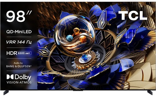 Купить 98" (249 см) Телевизор TCL 98X11K черный  5624311. Характеристики, отзывы и цены в Донецке