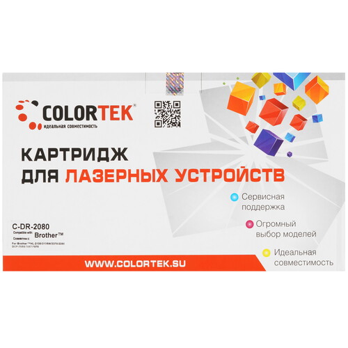 Купить Картридж лазерный Colortek DR-2080 черный  5367124. Характеристики, отзывы и цены в Донецке