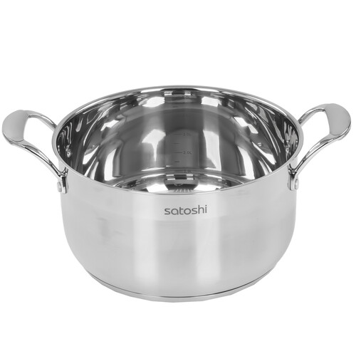 Купить Кастрюля SATOSHI Венрай 822-169 5.6 л 24 см серебристый  9195525. Характеристики, отзывы и цены в Донецке