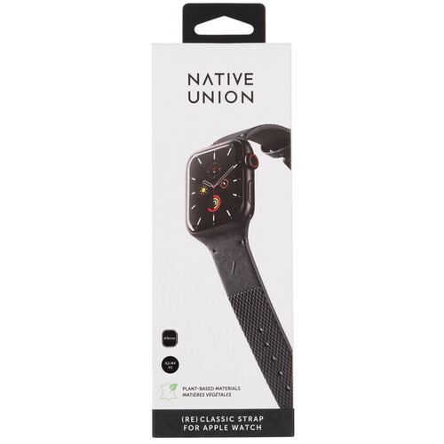 Купить Ремешок Native Union для Apple Watch 42/ 44/ 45mm черный/бежевый  5460525. Характеристики, отзывы и цены в Донецке