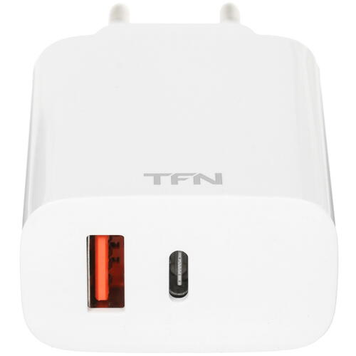 Купить Сетевое зарядное устройство TFN RAPID A+C PD 20W белый  4820267. Характеристики, отзывы и цены в Донецке