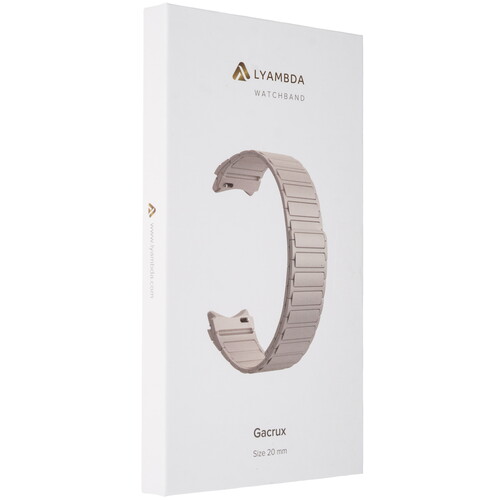 Купить Ремешок Lyambda для Samsung Galaxy Watch4 бежевый  9252320. Характеристики, отзывы и цены в Донецке