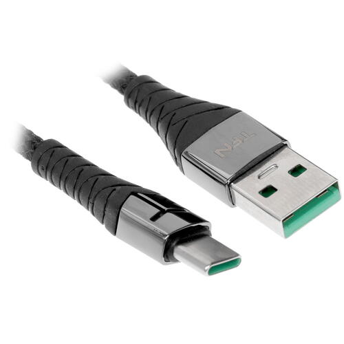 Купить Кабель круглый TFN USB Type-C - USB 2.0 Type-A черный 1 м  1399527. Характеристики, отзывы и цены в Донецке