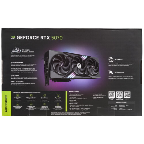 Купить Видеокарта MSI GeForce RTX 5070 GAMING TRIO  5618948. Характеристики, отзывы и цены в Донецке