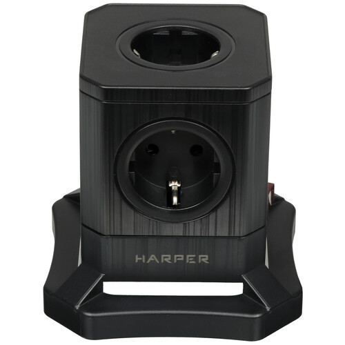 Купить Сетевой фильтр Harper UCH-715 Black черный  9291021. Характеристики, отзывы и цены в Донецке