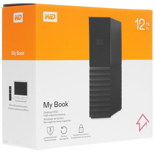 Купить 12 ТБ Внешний HDD WD My Book  5400237. Характеристики, отзывы и цены в Донецке
