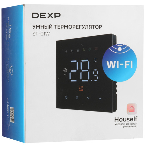 Купить Умный терморегулятор DEXP Smart ST-01W  9290652. Характеристики, отзывы и цены в Донецке