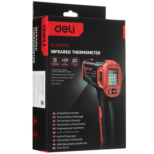 Купить Инфракрасный термометр Deli DL333550  9310967. Характеристики, отзывы и цены в Донецке