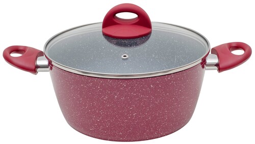 Купить Кастрюля MoulinVilla Raspberry RSBP-24-I 3.9 л 24 см красный  9198471. Характеристики, отзывы и цены в Донецке