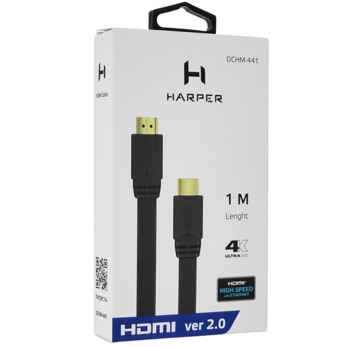 Купить Кабель  Harper HDMI - HDMI, 1 м  4887388. Характеристики, отзывы и цены в Донецке
