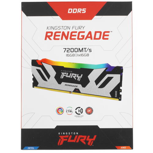 Купить Оперативная память Kingston FURY Renegade Silver RGB  5090201. Характеристики, отзывы и цены в Донецке