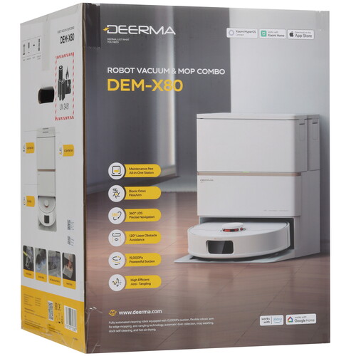 Купить Робот-пылесос Deerma X80 белый  9304462. Характеристики, отзывы и цены в Донецке