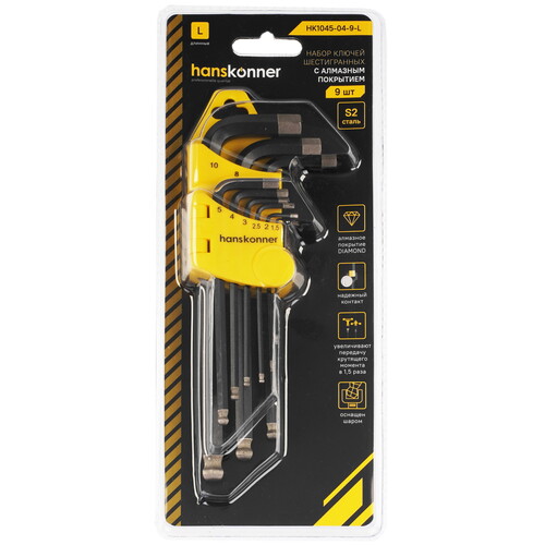Купить Набор ключей Hanskonner HK1045-04-9-L  9156895. Характеристики, отзывы и цены в Донецке